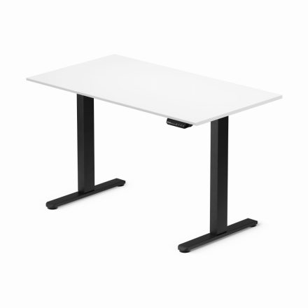 Elektromosan állítható magasságú íróasztal 120x80cm fehér/fekete - Ülő-/állómunkához LVN System Control Flex+