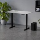 Elektromosan állítható magasságú íróasztal 120x80cm fehér/fekete - Ülő-/állómunkához LVN System Control Flex+