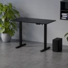 Elektromosan állítható magasságú íróasztal 120x80cm fekete - Ülő-/állómunkához LVN System Control Flex+