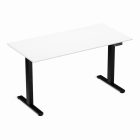 Elektromosan állítható magasságú íróasztal 138x67cm fehér/fekete - Ülő-/állómunkához LVN System Control Flex+