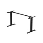 Fekete elektromosan emelhető íróasztal láb USB porttal memória funkcióval egyénre szabható szélességgel LVN System Flex+LV0739