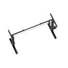 Fekete elektromosan emelhető íróasztal láb USB porttal memória funkcióval egyénre szabható szélességgel LVN System Flex+LV0739