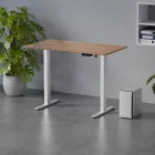 Elektromosan állítható magasságú íróasztal 120x67cm Craft tölgy / fehér | LVN System Control Flex+