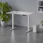Elektromosan állítható magasságú íróasztal 120x80cm fehér - Ülő-/állómunkához LVN System Control Flex+