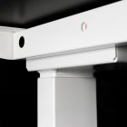 Elektromosan állítható magasságú íróasztal 120x80cm fehér - Ülő-/állómunkához LVN System Control Flex+