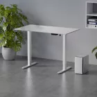 Elektromosan állítható magasságú íróasztal 138x67cm fehér - Ülő-/állómunkához LVN System Control Flex+