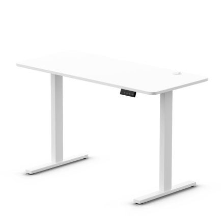 Fehér íróasztal állóasztal motorosan állítható magasság 120cm LEVANO Control+ LV0859