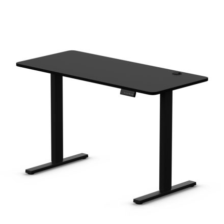 Fekete íróasztal állóasztal motorosan állítható magasság 120cm LEVANO Control+ LV0860