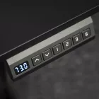 Fekete íróasztal állóasztal motorosan állítható magasság 120cm LVN System Control+ LV0860