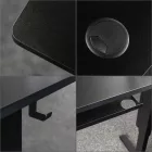 Fekete íróasztal állóasztal motorosan állítható magasság 120cm LVN System Control+ LV0860