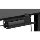Fekete íróasztal állóasztal motorosan állítható magasság 120cm LVN System Control+ LV0860