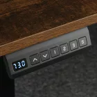 Barna íróasztal állóasztal motorosan állítható magasság 120cm LVN System Control+ LV0861