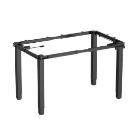 Fekete elektromosan emelhető íróasztal keret USB porttal memória funkcióval egyénre szabható szélességgel és mélységgel LVN System Control Flex Pro LV1352