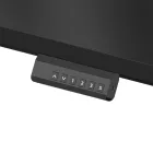 Fekete elektromosan emelhető íróasztal keret USB porttal memória funkcióval egyénre szabható szélességgel és mélységgel LVN System Control Flex Pro LV1352