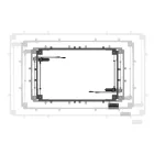 Fekete elektromosan emelhető íróasztal keret USB porttal memória funkcióval egyénre szabható szélességgel és mélységgel LVN System Control Flex Pro LV1352