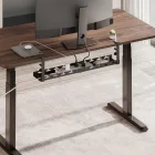 Széthúzható kábelrendező íróasztalhoz, fekete CM1 Flex LVNSystem LV1369