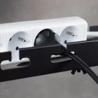 Széthúzható kábelrendező íróasztalhoz, fekete CM1 Flex LVNSystem LV1369