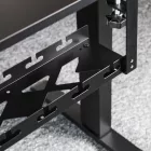 Széthúzható kábelrendező íróasztalhoz, fekete CM1 Flex LVNSystem LV1369
