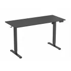 Elektromosan állítható magasságú íróasztal - 140x60cm fekete ülő-/állómunkához - LVN System Lite LV1713