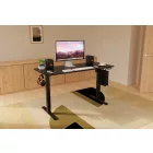 Elektromosan állítható magasságú íróasztal - 140x60cm fekete ülő-/állómunkához - LVN System Lite LV1713