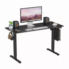 Elektromosan állítható magasságú íróasztal - 140x60cm fekete ülő-/állómunkához - LVN System Lite LV1713