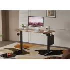 Elektromosan állítható magasságú íróasztal  - 140x60cm rusztikus barna ülő-/állómunkához - LVN System Lite LV1714