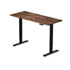Elektromosan állítható magasságú íróasztal  - 140x60cm rusztikus barna ülő-/állómunkához - LVN System Lite LV1714