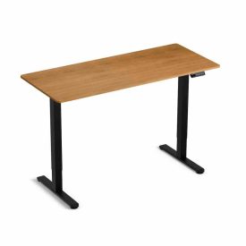   Elektromosan állítható magasságú íróasztal  - 140x60cm arany tölgy ülő-/állómunkához - LVN System Lite LV1715