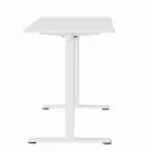 LVN System Lite elektromos asztal + forgószék szett - Fehér 140x60cm elektromosan állítható magasságú íróasztal - Fehér forgószék