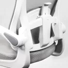 LVN System Lite elektromos asztal + forgószék szett - Fehér 140x60cm elektromosan állítható magasságú íróasztal - Fehér forgószék