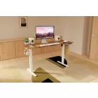 Elektromosan állítható magasságú íróasztal  - 140x60cm rusztikus barna ülő-/állómunkához - LVN System Lite LV1717