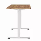Elektromosan állítható magasságú íróasztal  - 140x60cm rusztikus barna ülő-/állómunkához - LVN System Lite LV1717