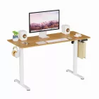 Elektromosan állítható magasságú íróasztal  - 140x60cm arany tölgy ülő-/állómunkához - LVN System Lite LV1718