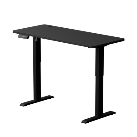 Fekete íróasztal állóasztal motorosan állítható magasság 140cm LEVANO