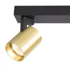 Gold mennyezeti spotlámpa Milagro Volf Black (ML0680) 2xGU10