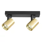 Gold mennyezeti spotlámpa Milagro Volf Black (ML0680) 2xGU10