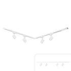 Sínes lámparandszer 4db spotlámpával 150cm fehér | Track light Milagro Volf (ML0685)