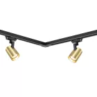 Sínes lámparandszer 4db spotlámpával 150cm arany/fekete | Track light Milagro Volf (ML0686)