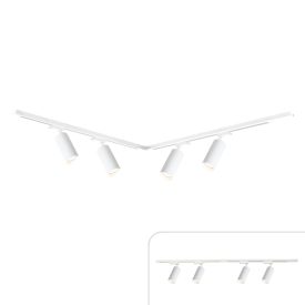   Sínes lámparandszer 4db spotlámpával 150cm fehér | Track light Milagro Mica (ML1151)