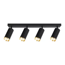   Milagro Mica fekete+arany mennyezeti/fali spotlámpa 4xGU10 (ML2100)