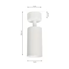 Milagro Mica fehér mennyezeti/fali spotlámpa 1xGU10 (ML6087)