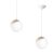 Milagro SFERA állítható fehér függőlámpa (MLP5424) 1x E14 + ajándék LED izzó