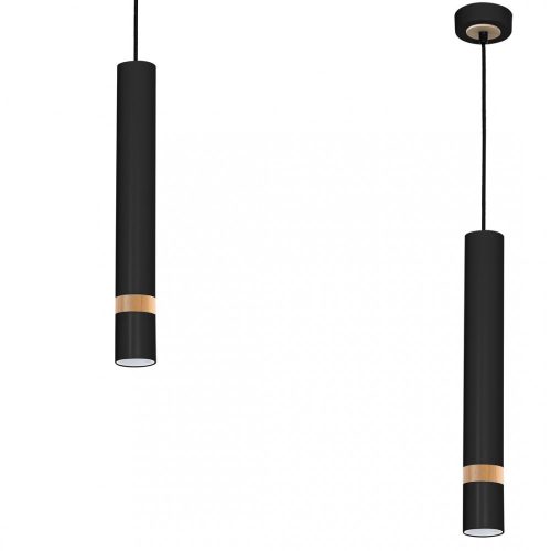 Milagro JOKER függőlámpa fekete (MLP6305) 1xGU10 + ajándék LED izzó