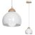 Milagro DAMA fehér függőlámpa (MLP6440) 1xE27 + ajándék LED izzó