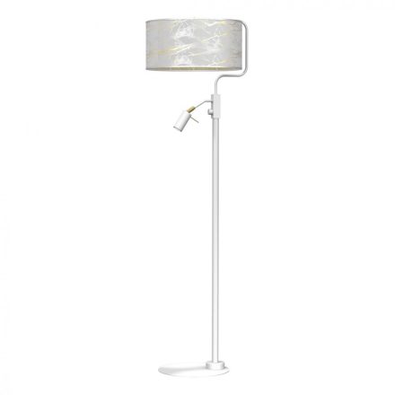Milagro Senso állólámpa (MLP7311) - Modern, Fehér, Arany, Fém / Szövet, Foglalatok száma: 2