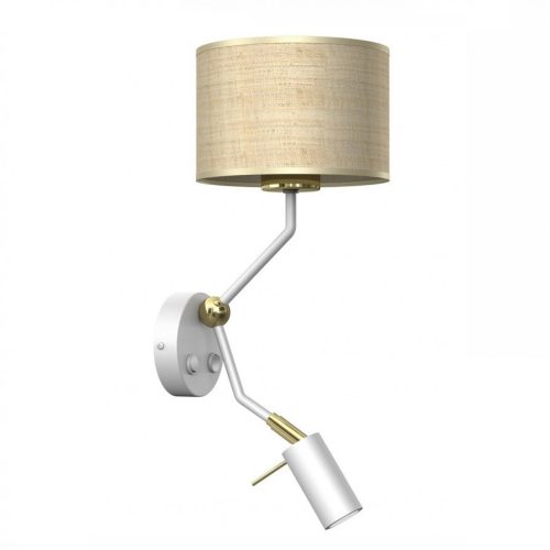 Milagro MARSHALL rattan fali lámpa (MLP7483) 1x E27 + 1x mini GU10 + ajándék LED izzók