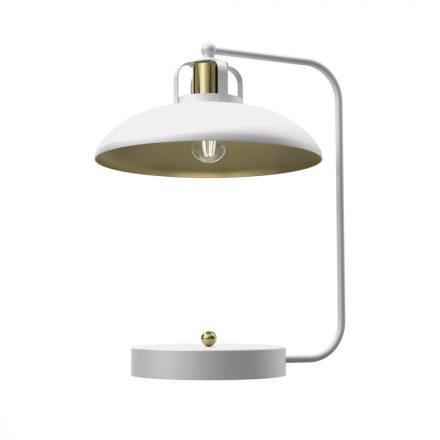 Milagro FELIX Asztali lámpa (MLP7706) - Modern, Vintage, Loft, Fehér, Fém, Foglalatok száma: 1