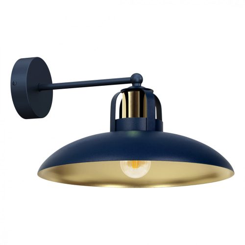 Milagro FELIX navy kék fali lámpa ipari stílusban, eklektikus terekhez (MLP7712)
