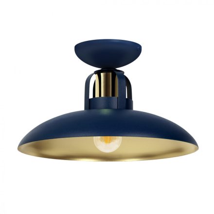 Milagro FELIX navy kék mennyezeti lámpa ipari stílusban, eklektikus terekhez (MLP7713)
