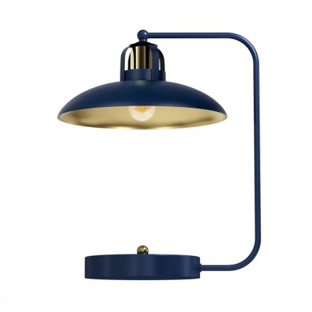 Milagro FELIX navy kék asztali lámpa ipari stílusban, eklektikus terekhez (MLP7716)